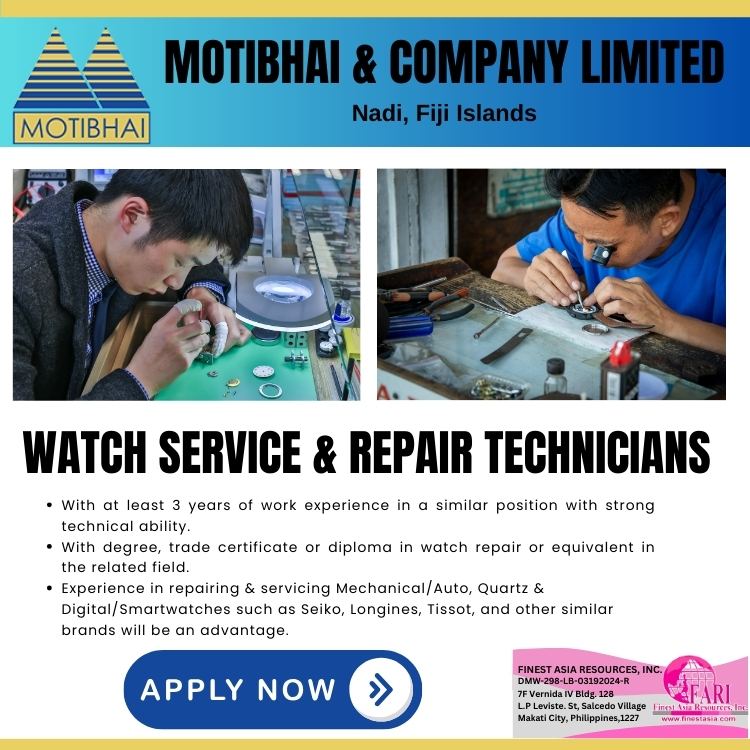 Watch Service & Repair Technicians