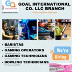 Baristas, Gaming Operators, Gaming Technicians, Bowling Technicians