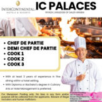 Chef De Partie, Demi Chef De Partie, Cook 1, Cook 2 Cook 3
