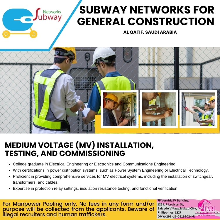 Medium Voltage (MV) Installation, Testing and Commissioning