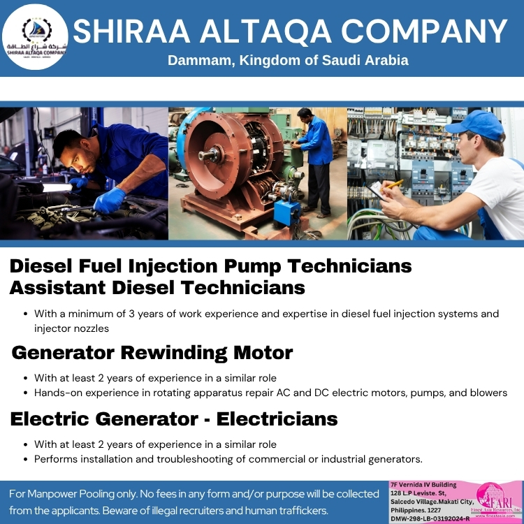 Shiraa Al Taqa bound to Dammam, Kingdom of Saudi Arabia