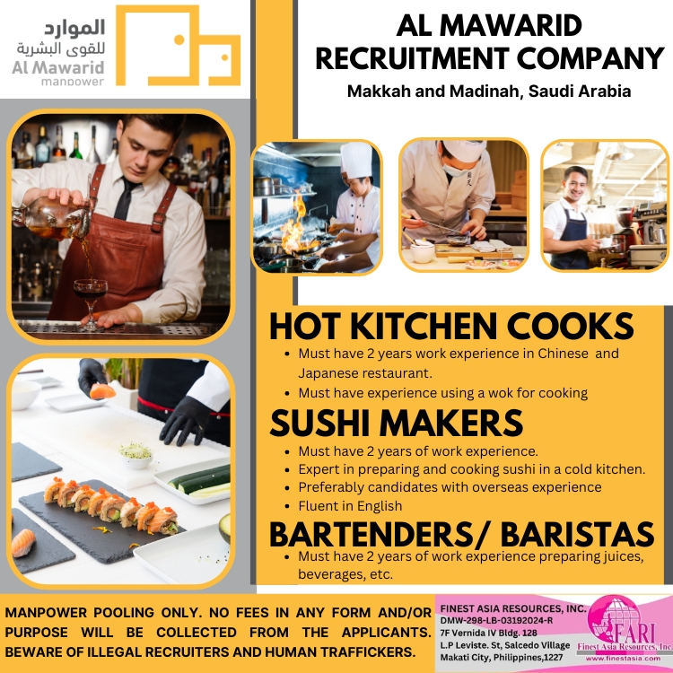 Al Mawarid Recruitment Company bound to Makkah and Madinah, Saudi Arabia