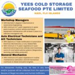 Yee's Cold Storage Seafood PTE LTD bound to Nadi, Fiji Islands