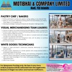 PASTRY CHEF / BAKERS VISUAL MERCHANDISING TEAM LEADERS WHITE GOODS TECHNICIANS