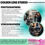 PHOTOGRAPHERS VIDEOGRAPHERS