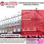 SALES TRAINERS SALESMEN WAREHOUSEMEN